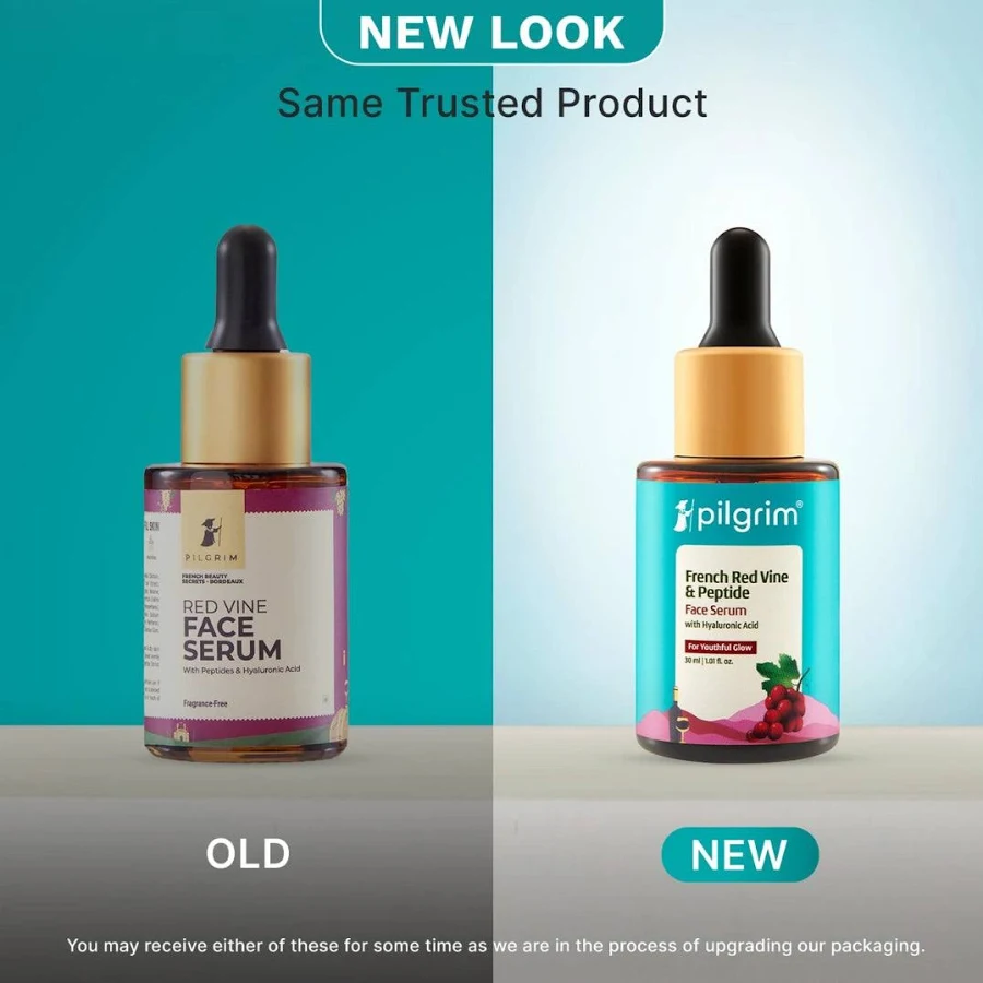 Pilgrim Red Vine Face Serum with Peptides & Hyaluronic Acid